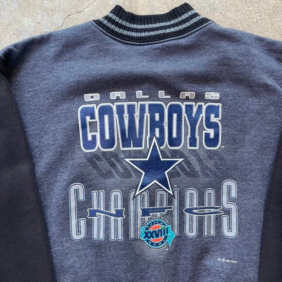 Vintage 1993 Dallas Cowboys NFC Champions Jacket Medium - Picture 2 of 6